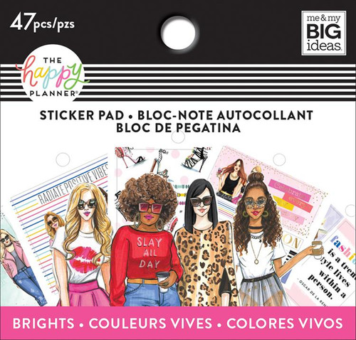 Me and My Big Ideas - The Happy Planner - Tiny Sticker Pad - Rongrong - Brights