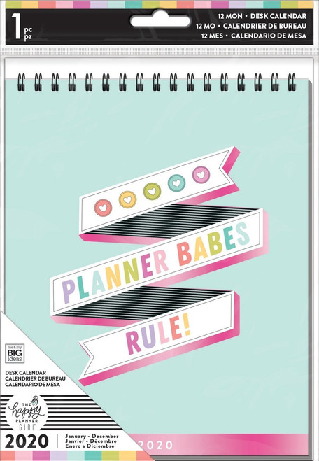 ***OUTDATED*** The Happy Planner - Me and My Big Ideas - 2020 Spiral Desk Calendar - Planner Babe