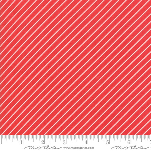 Moda Fabric - Early Bird - Bonnie & Camille - Stripe Red #55196 11