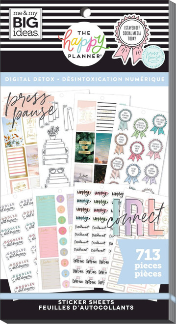 The Happy Planner - Me and My Big Ideas - Value Pack Stickers - Digital Detox (#713)