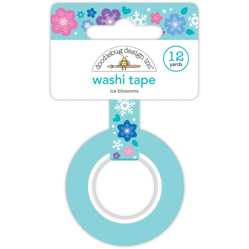 Doodlebug Designs - Washi Tape - Ice Blossoms - Winter Wonderland