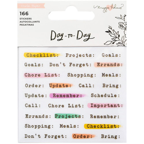 Maggie Holmes - Day-To-Day Planner Mini Sticker - Book 2