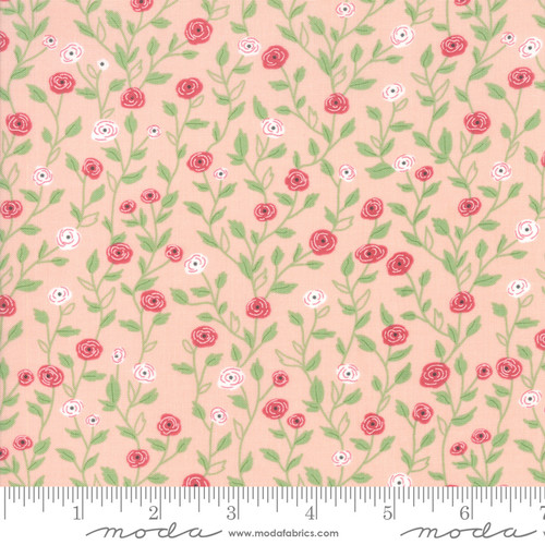 Moda Fabric - Bloomington - Lella Boutique - Posie Pink #5112 15