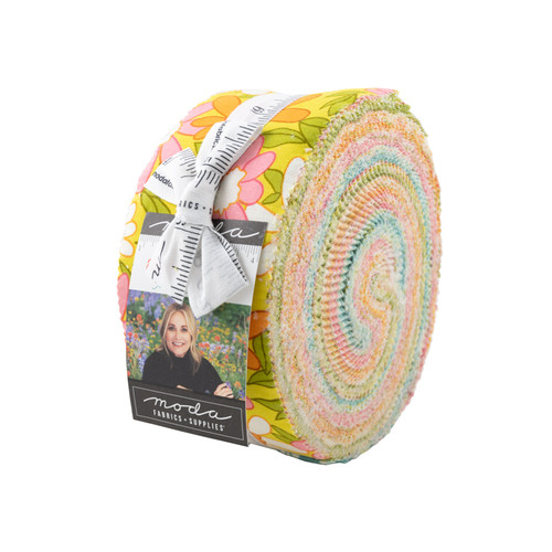 Moda Fabric Precuts Jelly Roll - A Blooming Bunch by Maureen McCormick