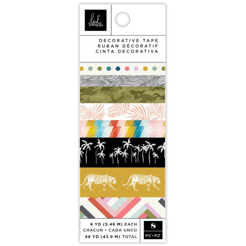 Heidi Swapp - Washi Tape - Old School - Set of 8