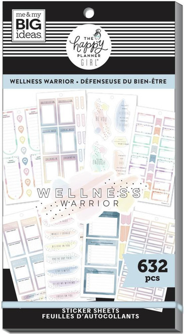 The Happy Planner - Me and My Big Ideas - Value Sticker Book - Wellness Warrior (#632)