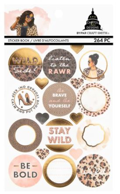 Craft Smith - Capitol Chic Designs - Sticker Book - Cheetah