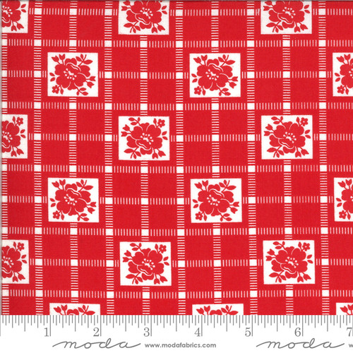 Moda Fabric - Shine On - Bonnie & Camille - Check Red #55212 11