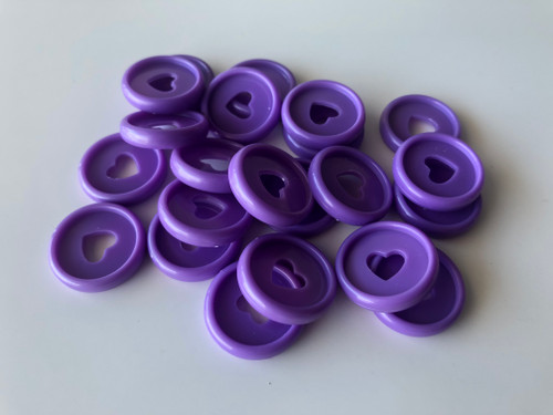 Plastic Planner Discs - Small (23mm) - Lavender - Set of 11