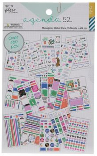 The Paper Studio - A5 Sticker Book - Menagerie