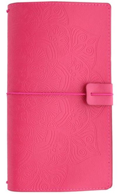 Paper House - Traveler's Notebook Cover - Mandala Magenta - Standard