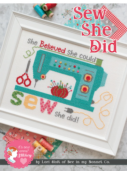 It's Sew Emma - Lori Holt of Bee in My Bonnet - Cross Stitch Pattern - Sew She Did