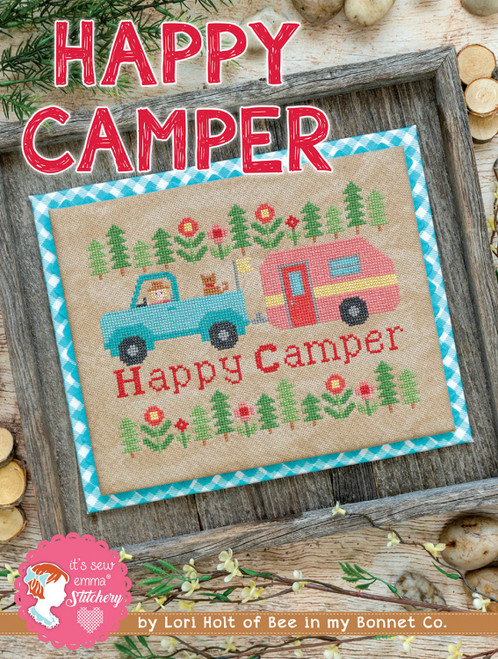 It's Sew Emma - Lori Holt of Bee in My Bonnet - Cross Stitch Pattern - Happy Camper