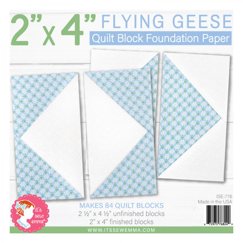 It's Sew Emma - Quilt Block Foundation Paper - 2" x 4" Flying Geese