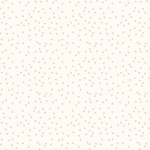 Riley Blake Fabric - Bee Backgrounds by Lori Holt - Tiny Circles Coral #C6384R-CORAL