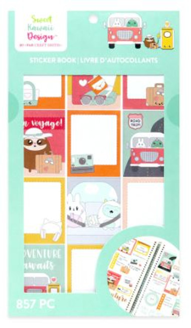 Craft Smith - Sweet Kawaii Design - Sticker Book - Travel