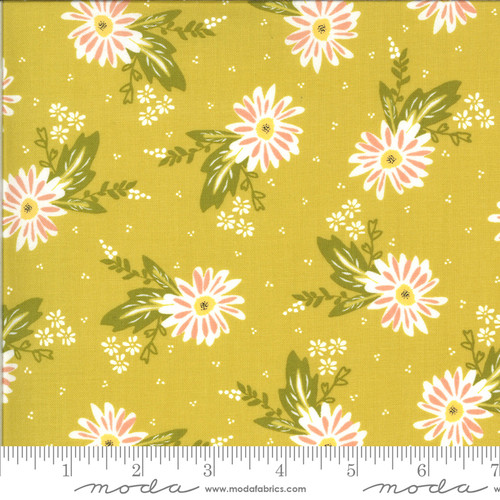 Moda Fabric - Happy Days - Sherri & Chelsi - Carnation Zest #37600 16