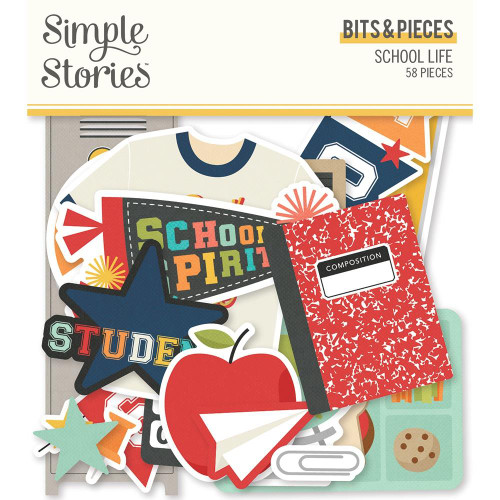 Carpe Diem - Simple Stories - School Life Bits & Pieces Die-Cuts