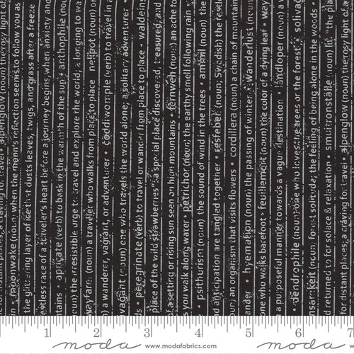 Moda Fabric - Smoke & Rust - Lella Boutique - Soot Mountain Speak Text #5131 15