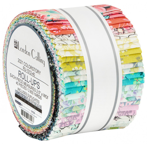 Robert Kaufman Fabric Precuts - London Calling by RKF Collection - Jelly Roll