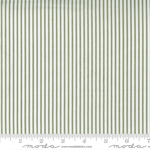 Moda Fabric - Christmas Morning - Lella Boutique - Yuletide Stripe Pine #5148 15