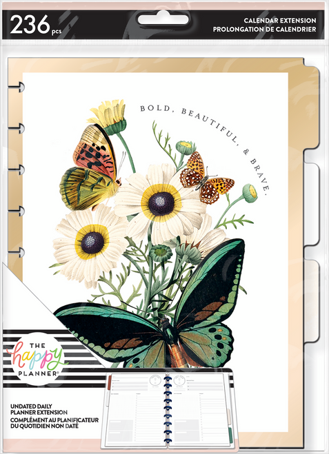 The Happy Planner - Me and My Big Ideas - Classic Extension Pack - Papillon Butterfly (Undated, Daily)