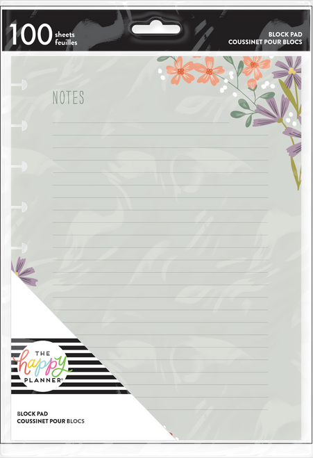 The Happy Planner - Me and My Big Ideas - Classic Block Paper Pad - Floral