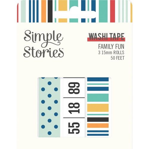 Carpe Diem - Simple Stories - Family Fun Washi Tape - Set of 3