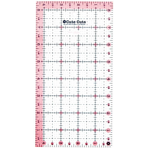 Riley Blake Designs - Lori Holt of Bee in My Bonnet - Cute Cuts Ruler Rectangle - 4.5" x 8.5"