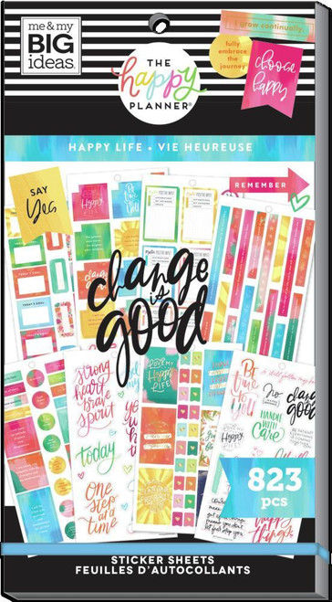 The Happy Planner - Me and My Big Ideas - Value Sticker Book - Happy Life (#823)