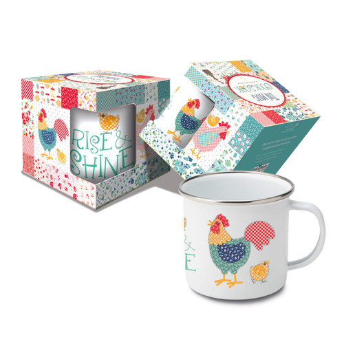 Riley Blake Designs - Lori Holt of Bee in My Bonnet - Cook Book Enamel Tin Mug