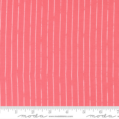 Moda Fabric - Love Note - Lella Boutique - Distressed Stripes Pin Stripe Tea Rose #5153 15