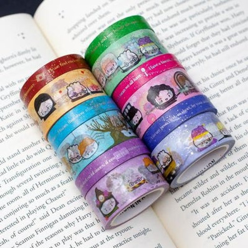 Wonton in a Million -  Washi Tape - Hagao Potter [Books 1-7] | (Set of 14)