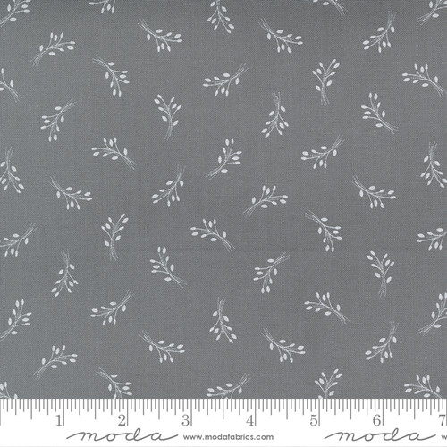 Moda Fabric - Beautiful Day - Corey Yoder - Sprigs Blender Branch Leaf Slate #29134 24