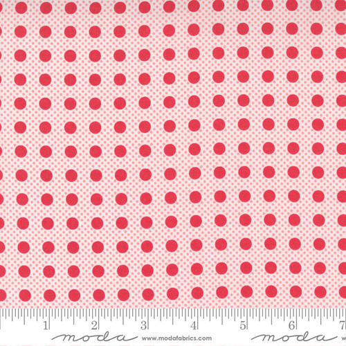 Moda Fabric - Beautiful Day - Corey Yoder - Pin Dot Polka Dot Scarlet #29137 21