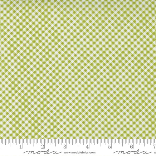 Moda Fabric - Beautiful Day - Corey Yoder - Gingham Check Pistachio #29138 26