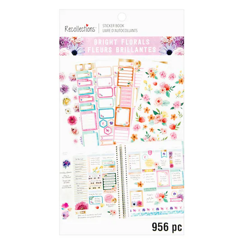 Recollections - Planner Sticker Book - Bright Florals