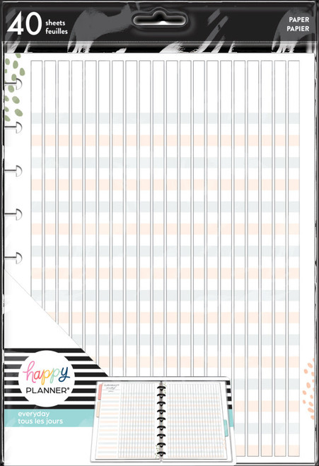 The Happy Planner - Me and My Big Ideas - Classic Refill Note Paper - Full Sheet - Wild Journey Checklist