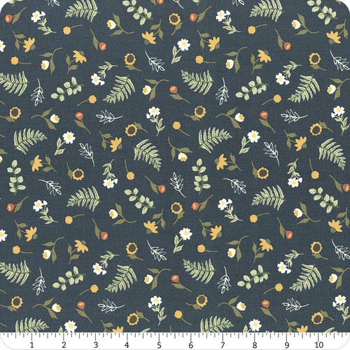 Moda Fabric - Flower Pot - Lella Boutique - Fresh Cut Floral Small Floral Scattered Floral - Navy #5162 17