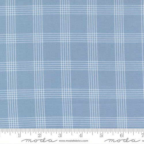 Moda Fabric - Nantucket Summer - Camille Roskelley - Plaid Checks - Light Blue #55262 14