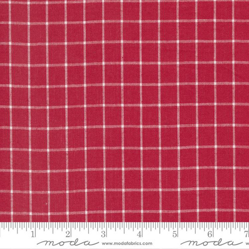 Moda Fabric - Merry Little Christmas Wovens - Bonnie & Camille - Grid - Red #55249 15