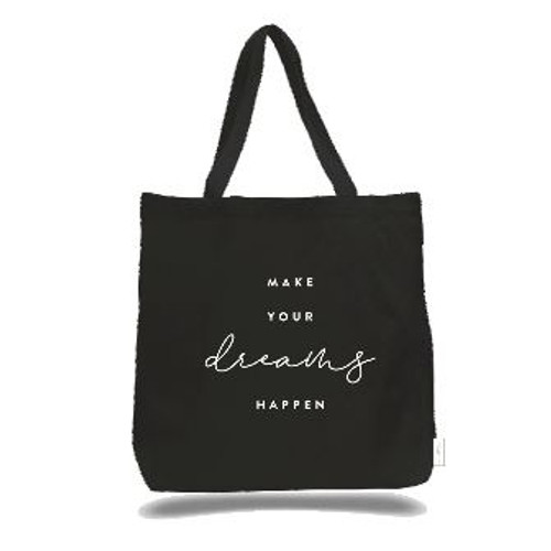 The Happy Planner - Me and My Big Ideas - Make Your Dreams Happen Canvas Tote - Black