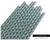 25 Paper Straws - Mid Blue Demask - #PS63