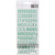 American Crafts - Memory Planner Puffy Alphabet Stickers - Coral/Green