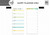 The Happy Planner - Me and My Big Ideas - Classic Refill Note Paper - Half Sheet - Healthy Hero - Meal Planning