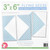 It's Sew Emma - Quilt Block Foundation Paper - 3" x 6" Flying Geese