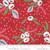 Moda Fabric - Christmas Morning - Lella Boutique - Snow Blossoms Modern Floral Holly Focal Cranberry #5140 16