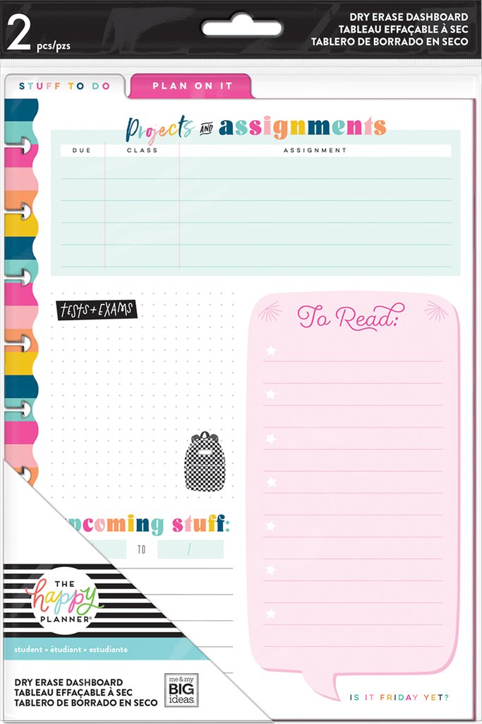 Me and My Big Ideas The Happy Planner Classic Dry Erase Boards