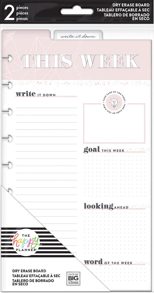 The Happy Planner Me and My Big Ideas Classic Dry Erase Dashboards