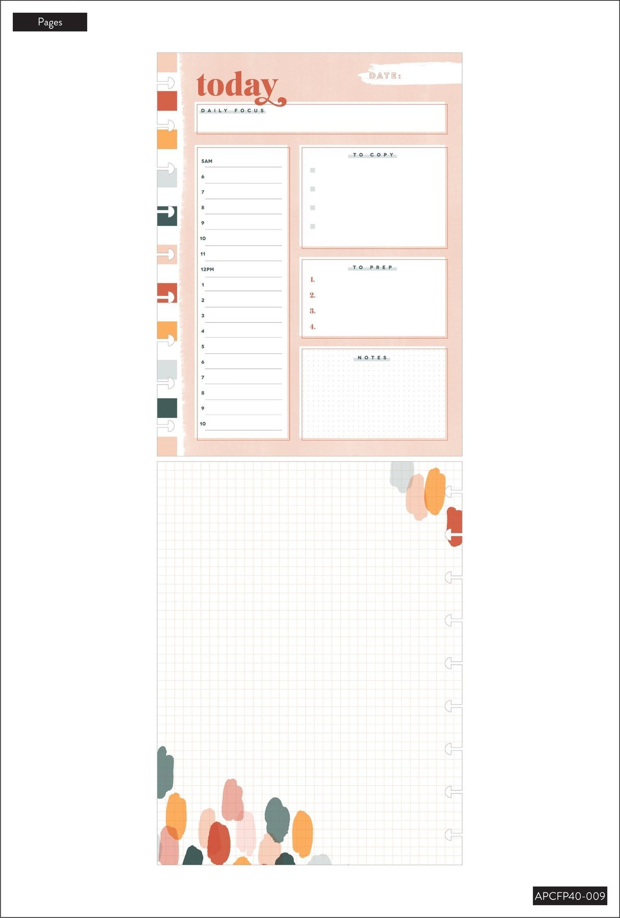 The Happy Planner Me and My Big Ideas Classic Filler Paper Daily